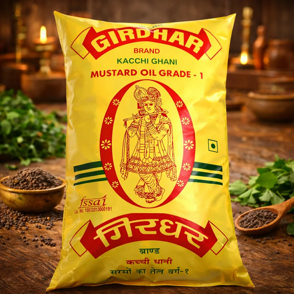 Giridhar Mustard Oil (Pouch) 1lit