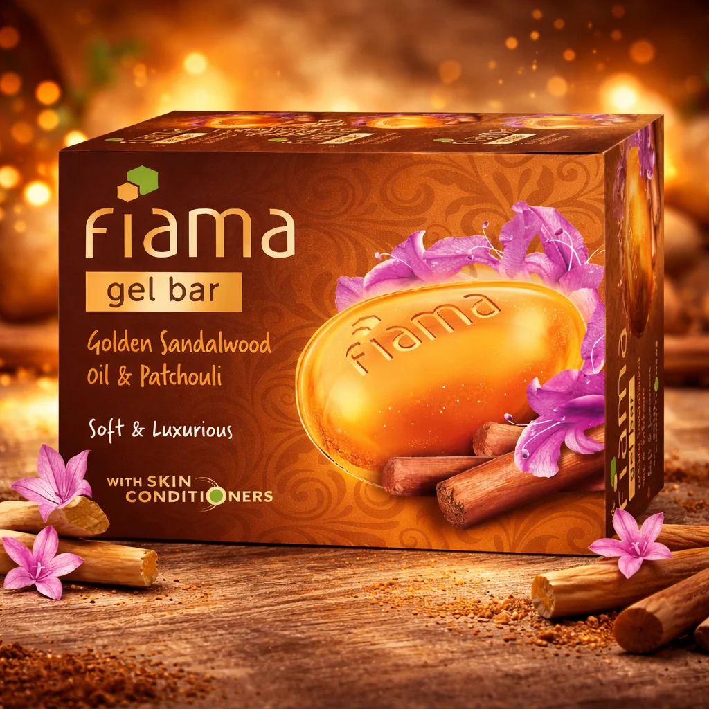 Fiama Golden Sandalwood Oil & Patchouli Soft & Luxurious 75g