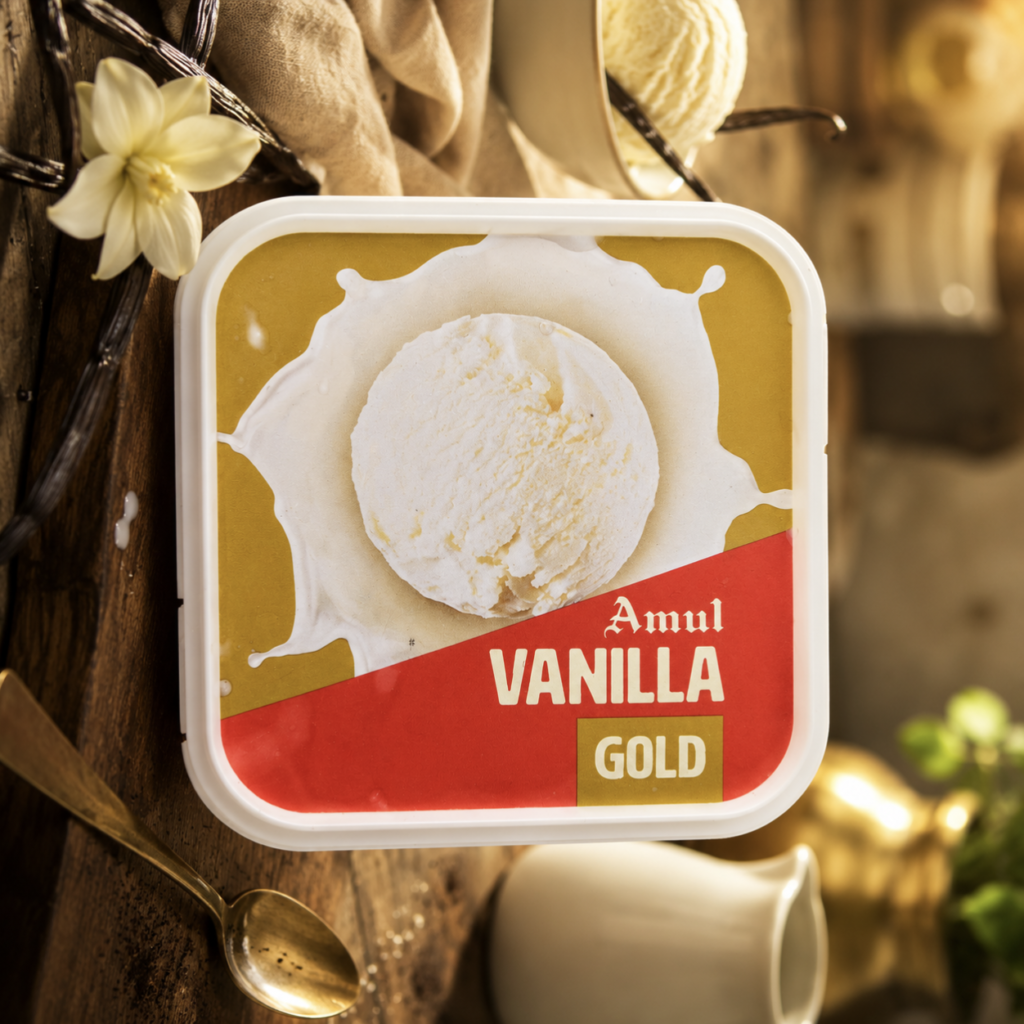 Amul Vanilla Gold ( 1 ltr/ 553 gm) Family Pack
